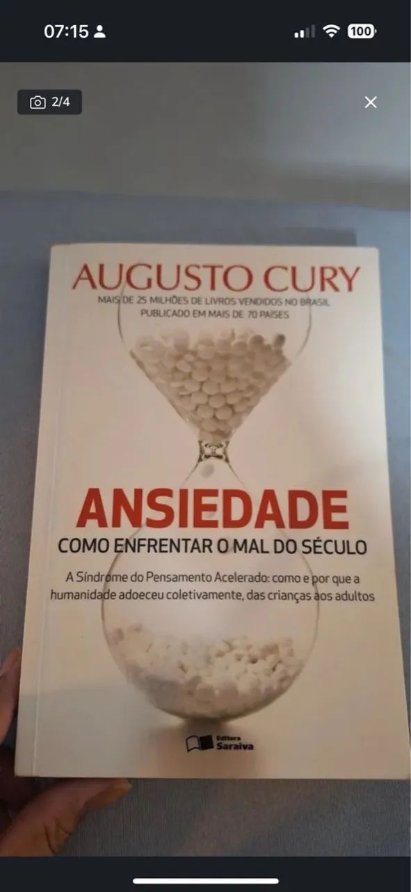 03 livros ansiedade de Augusto cury - Foto 2