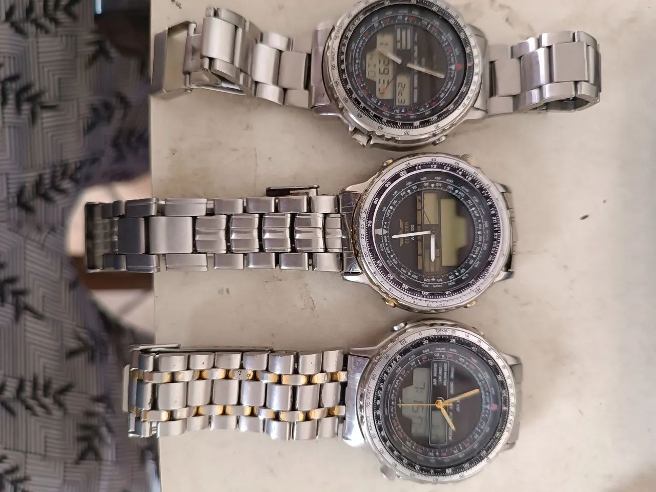 Relógios citizen New wigmam usados com detalhes 2 pega parcial outro parado 600.00 no  - Foto 4