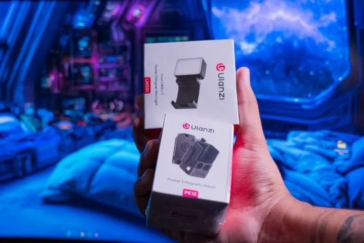 Suporte magnético e led Ulanzi para Dji Osmo Pocket 3