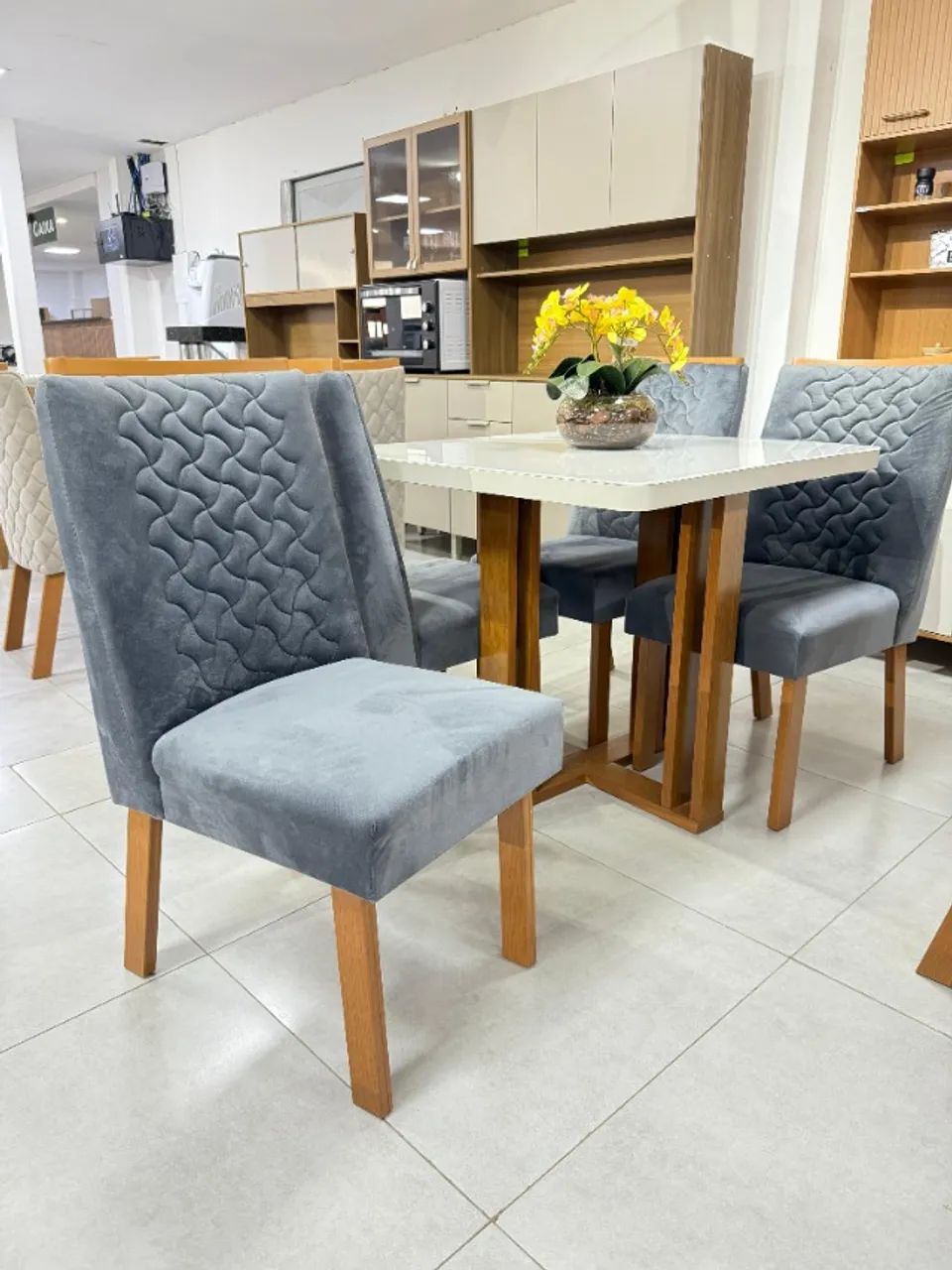  Conjunto de Mesa Sentra com 4 Cadeiras - Bom Pastor  - Foto 3
