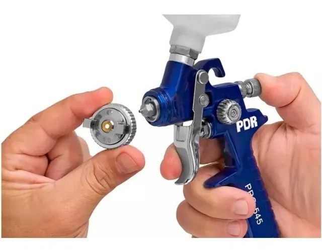 PISTOLA DE PINTURA GRAVIDADE HVLP BICO 0,8MM 125ML PDR - PRO-545 - Foto 2