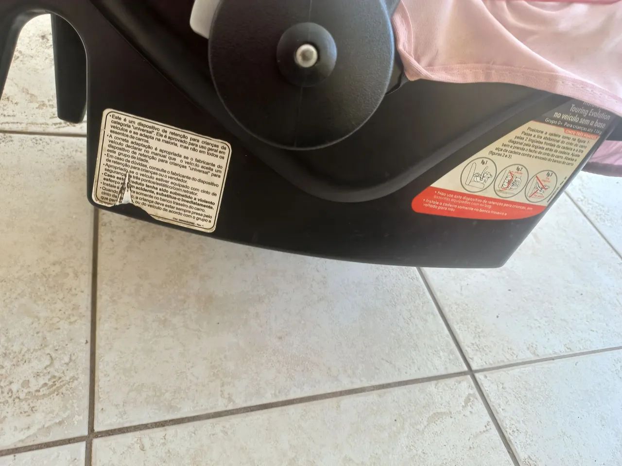 Cadeirinha de bebê conforto burigoto usado para menina - Foto 3