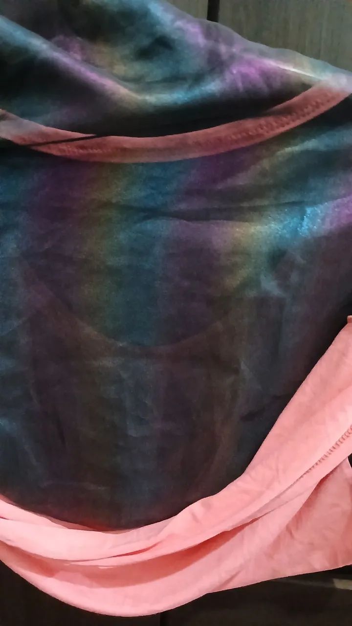 Camiseta Rosa com Detalhes - Costas Transparente - Foto 5