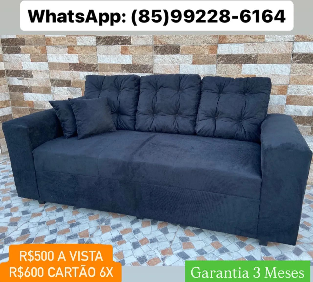 Super Promoção Sofá 3 Lugares de Fábrica  - Foto 4