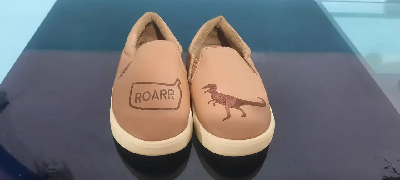 Tênis Slip-On Infantil Dino - Tamanho 24