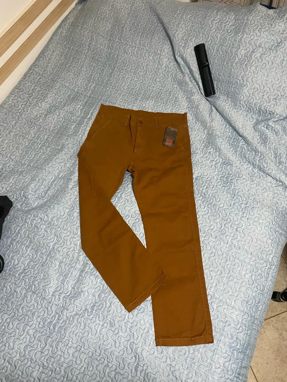 Calça Sarja Marrom - BIVIK - Tam 40