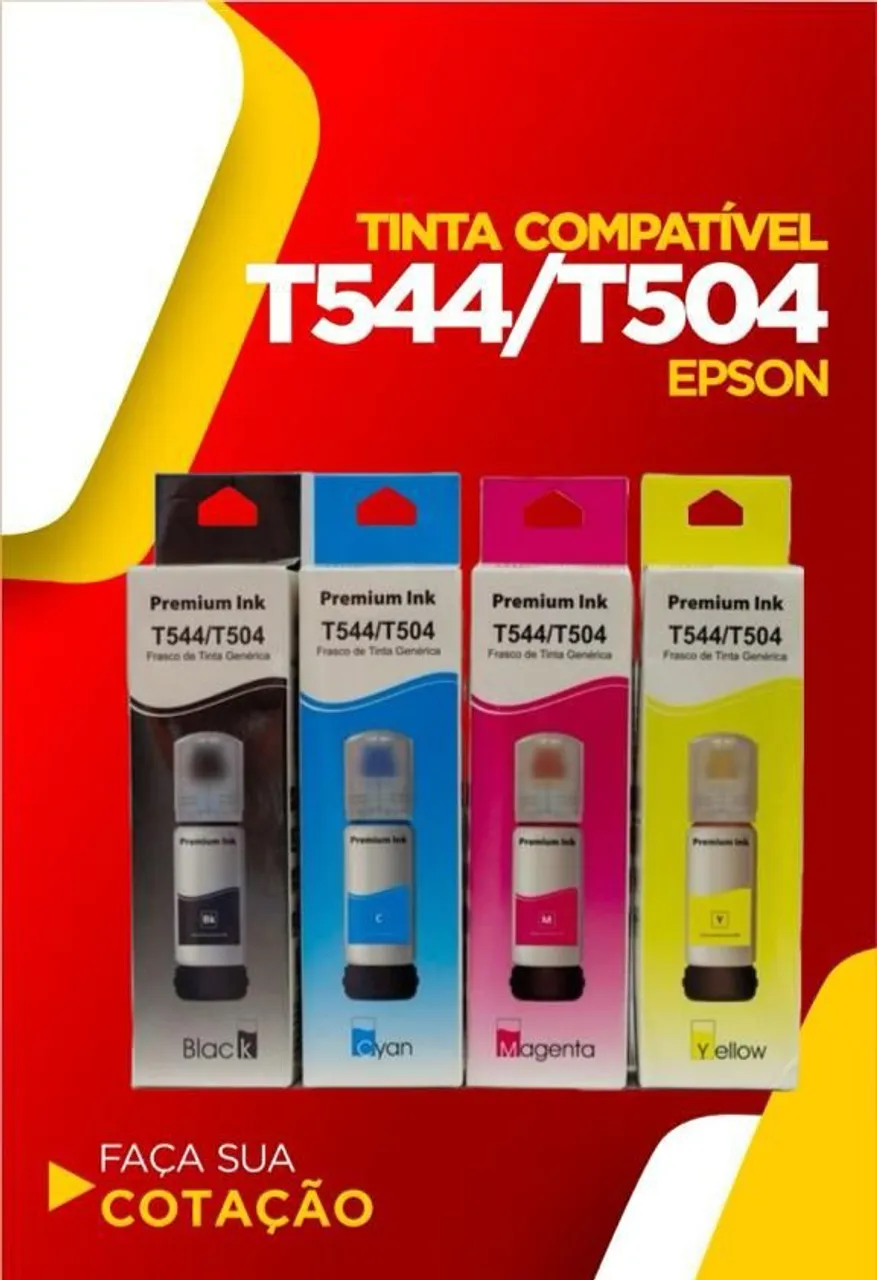 Refil eco tank modelo l3150 l3250 l3110 e l4250 de impressora Epson