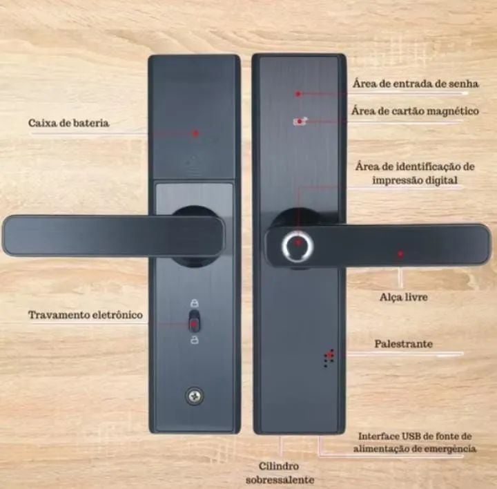 Fechadura Eletrônica Digital para Porta - Foto 5