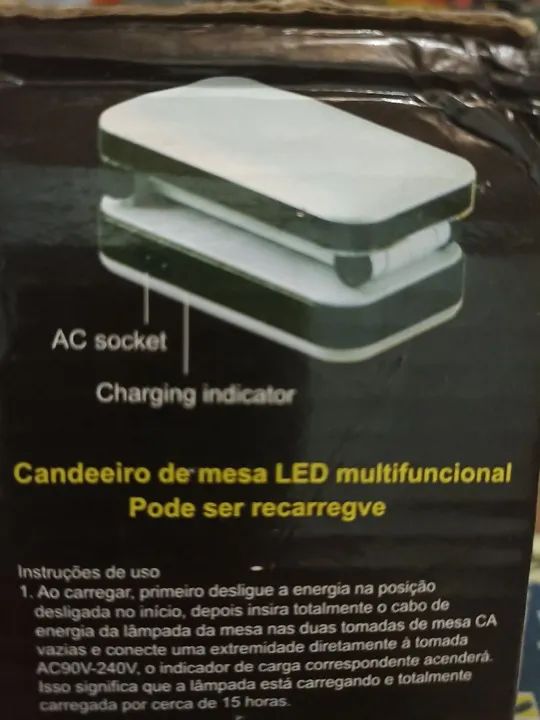 Candeeiro de Mesa Dobrável Recarregável LED nova - Foto 5