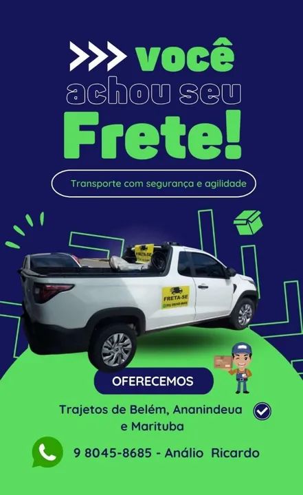 FRETE COM SEGURANÇA --Fazemos pequenos fretes * - Foto 3