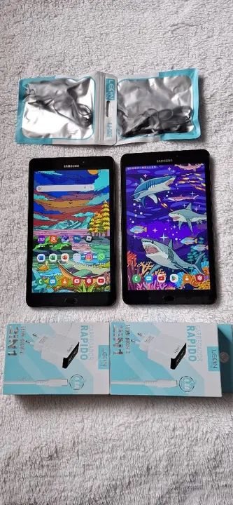 2 Tablet Samsung Tab A Pegam Chip faz Ligacao * aceito cartao por aprox**