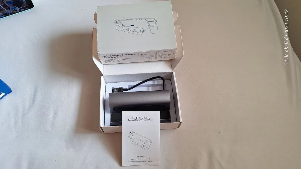 Docking Station 6 em 1 para Steam Deck - Novo