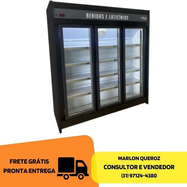 Auto Serviço Expositor Refrigerador Polar 1.80m 3 Portas