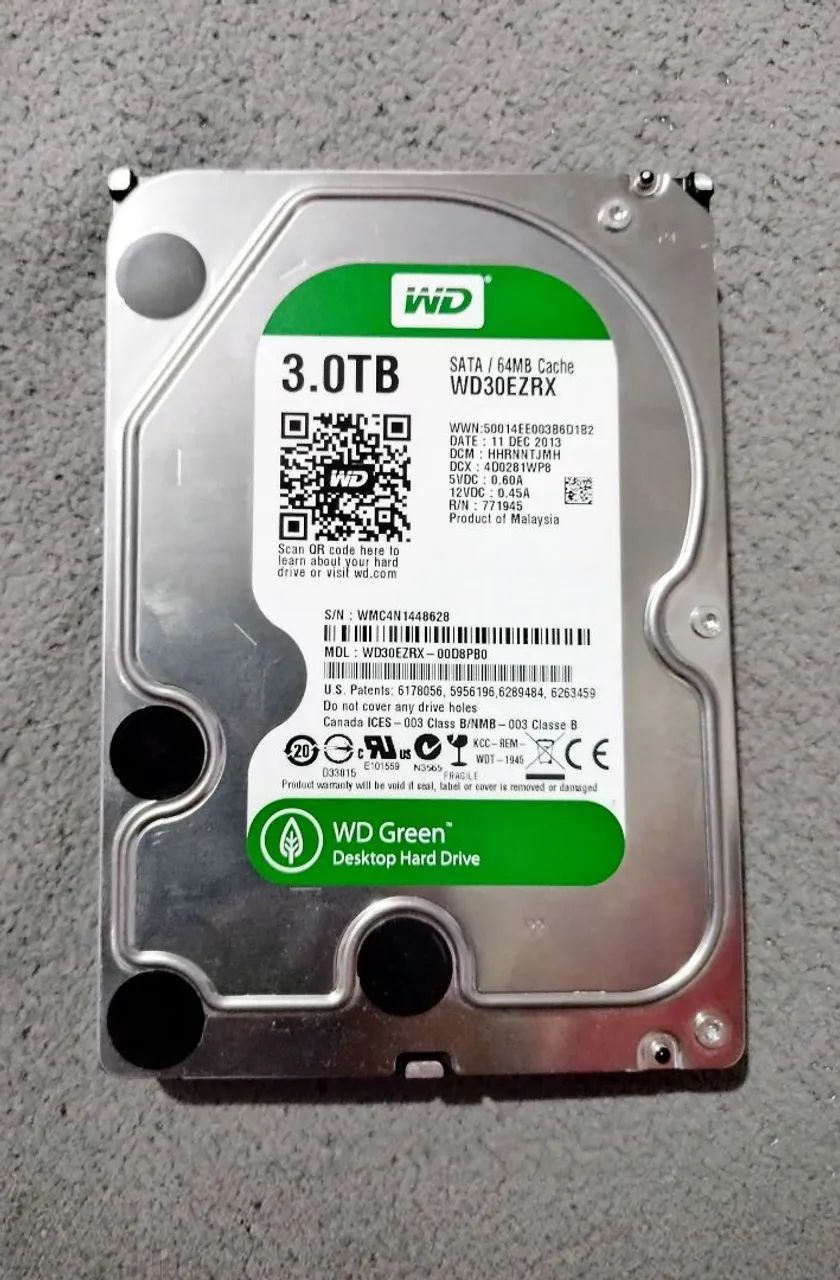 HD WD Digital Green 3TB - Armazenamento - Petrópolis, Manaus