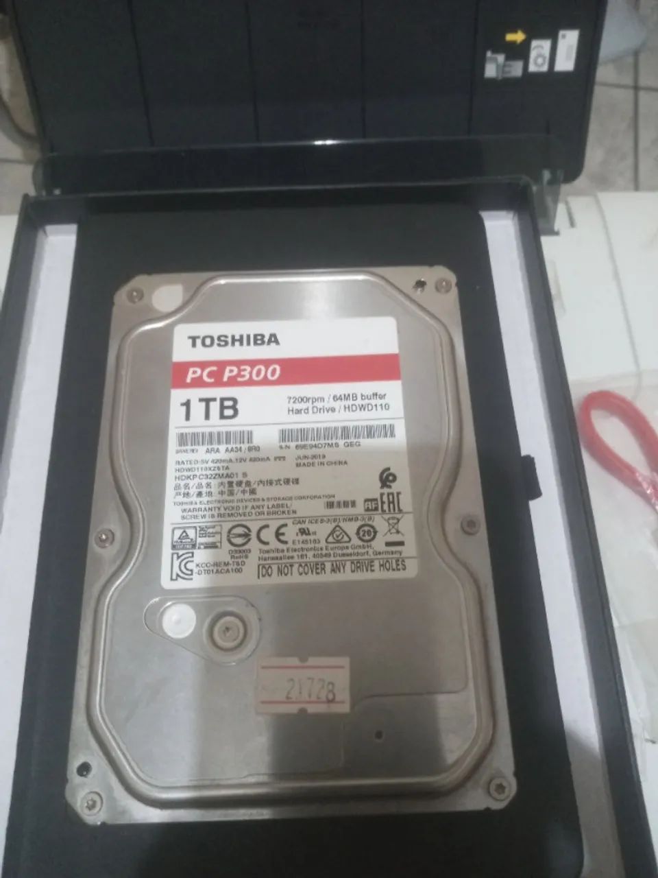 HD Toshiba P300 1TB 3.5" SATA 3  