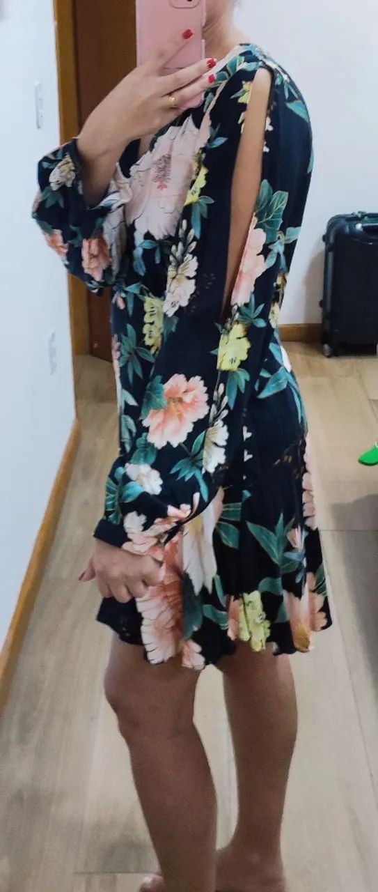 Vestido curto Floral FARM - Foto 2