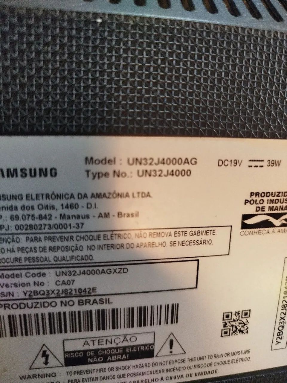 Placa principal Tv Samsung UN32J4000AG