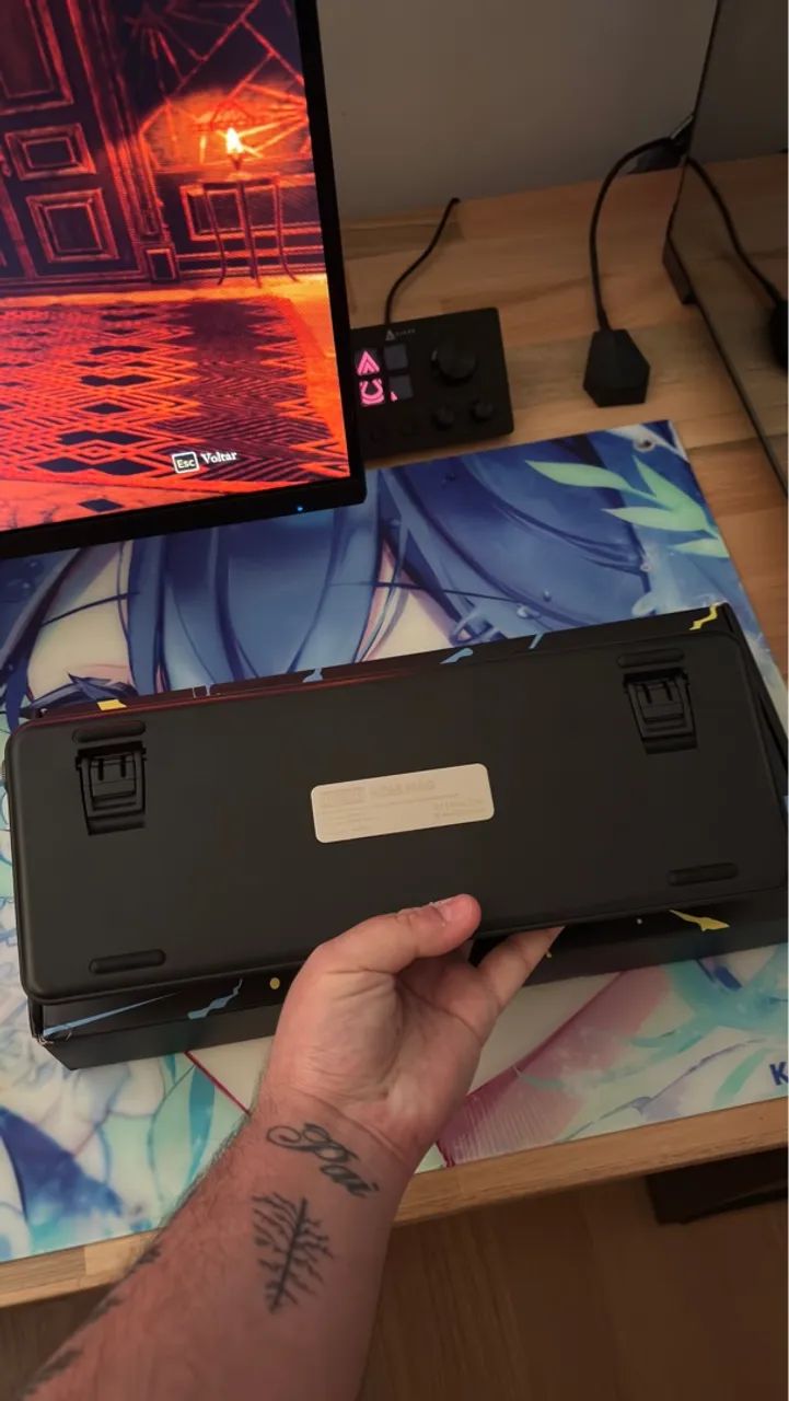 Teclado Magnético Epomaker 8K Hz - Mag 65% C/ Tela  - Foto 4