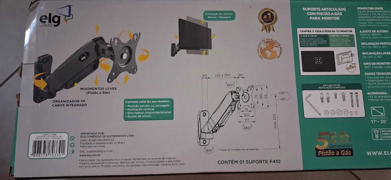 Suporte articulado Monitor a Gas - Foto 2