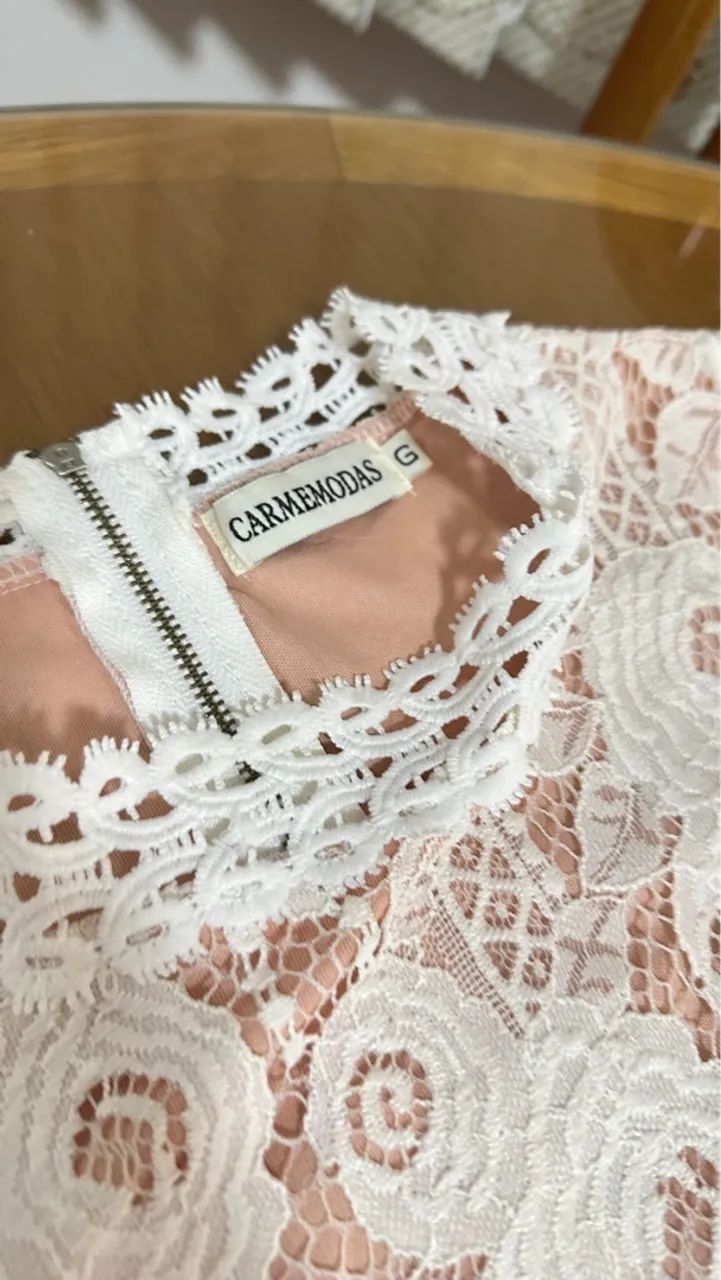 Vestido Branco de Renda Charmoso - Foto 2