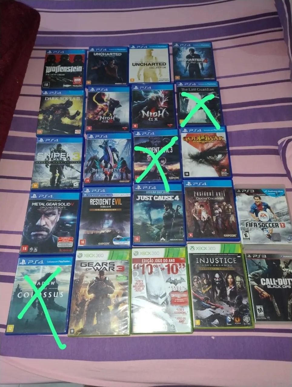Coleção de Jogos PS4, PS3 e Xbox 360