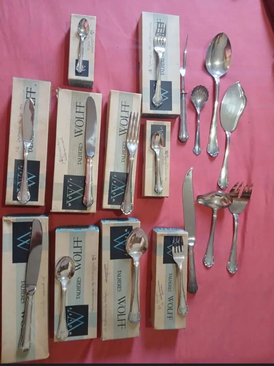 Faqueiro Wolfe prata 90 completo 125 peças 