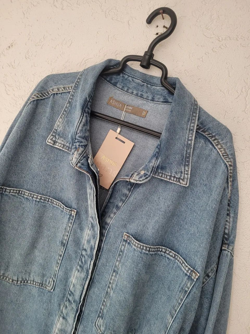 Jaqueta jeans curve plus size G2  - Foto 3