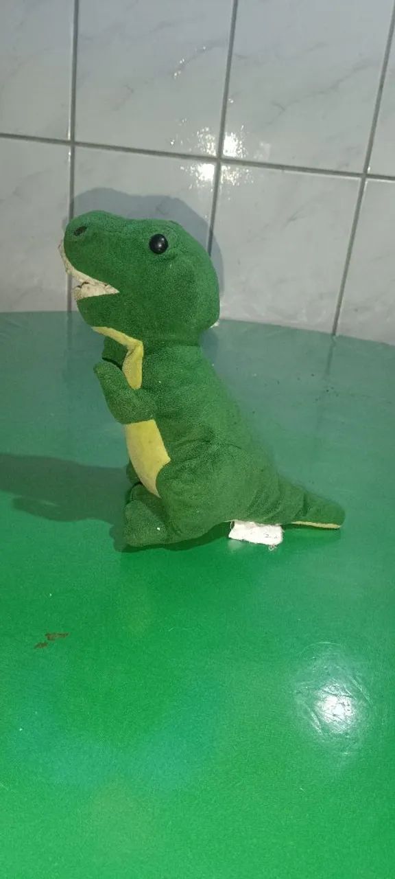 Pelúcia de Dinossauro Verde - Foto 3