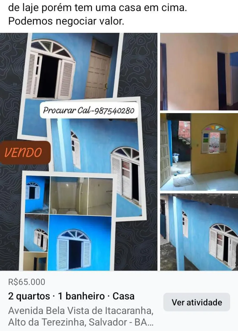 CASA DE ALUGUEL ITACARANHA