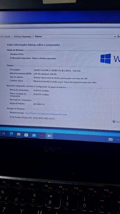 Notebook Dell Windows 10 core i5 6 GB  - Foto 2