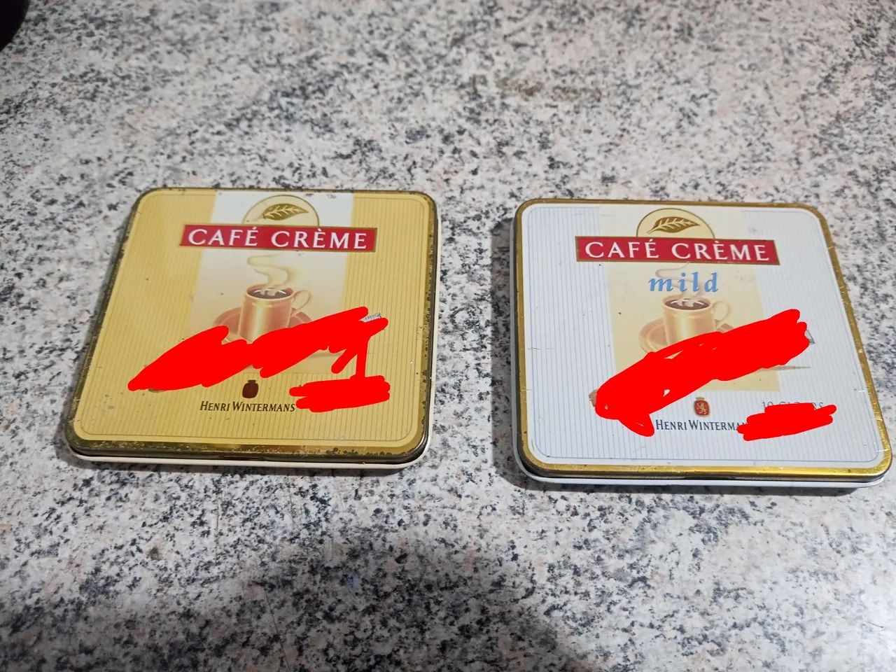 Antigas Lata Vazias Cafe Creme Mild Henry winternas