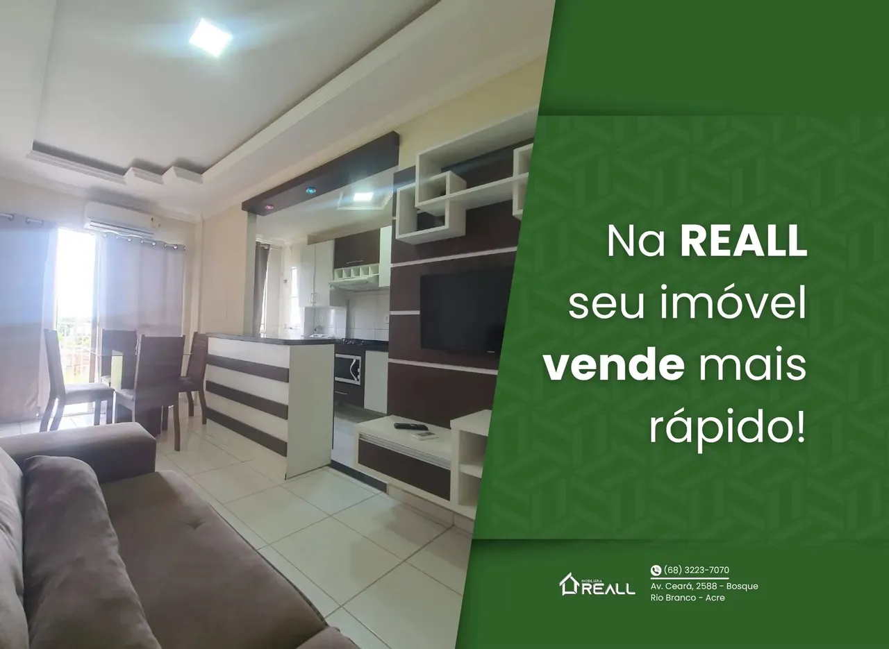 Residencial Araçá, apartamento à venda 100% mobiliado, 53 m² de área privativa.