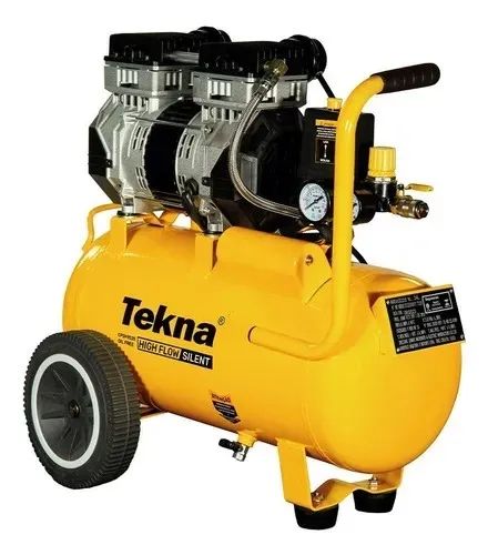 Compressor De Ar 2,5 Hp 24 Litros 9,1 Pés Isento Óleo Tekna