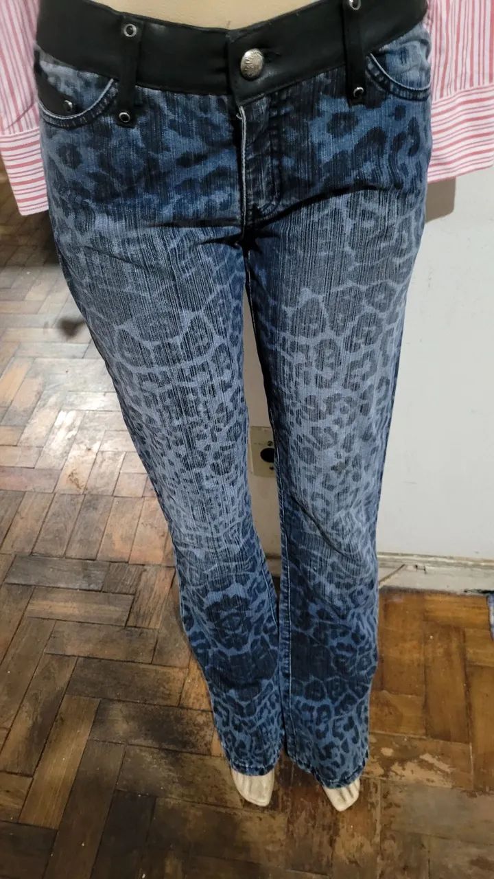 Calça alphoria Cult jeans animal print 