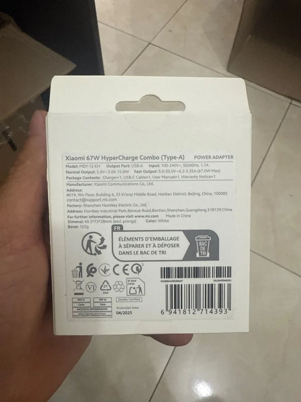 Carregador Xiaomi 67W HyperCharge Combo Type-A - Foto 3