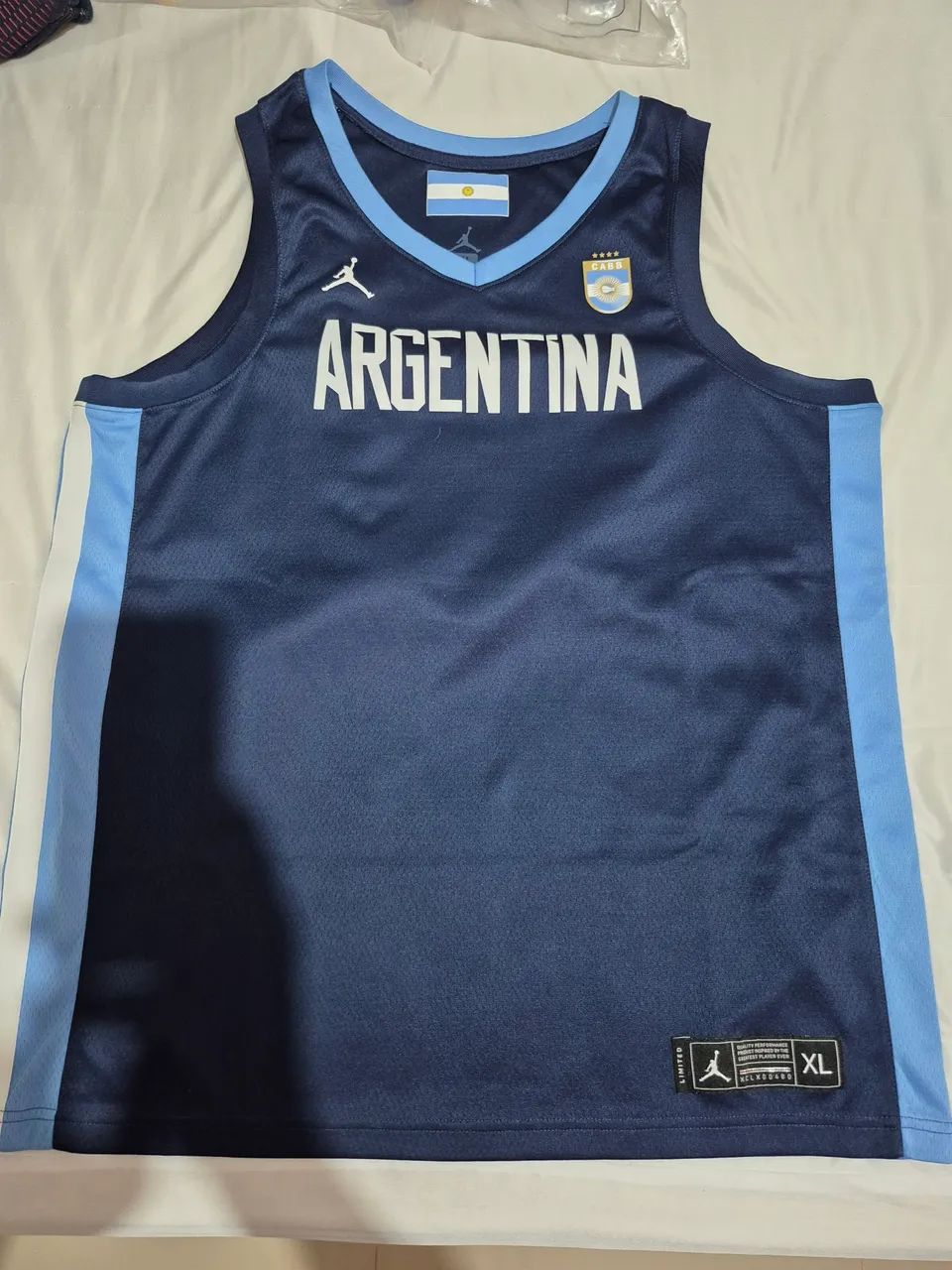 Camisa Argentina Basquete Jordan XL - Foto 2