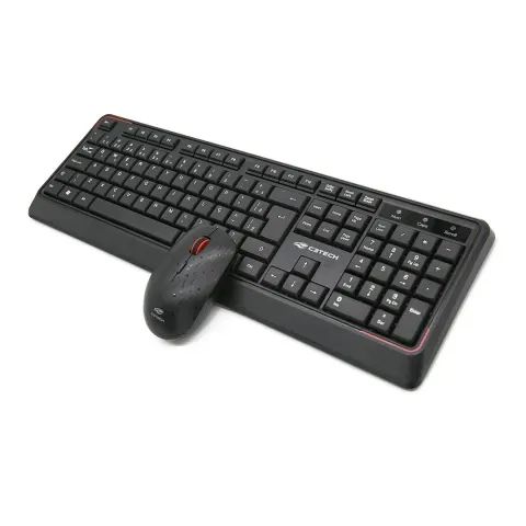  Kit Teclado e Mouse Sem Fio C3Tech K-W70BK - WZetta - Foto 4