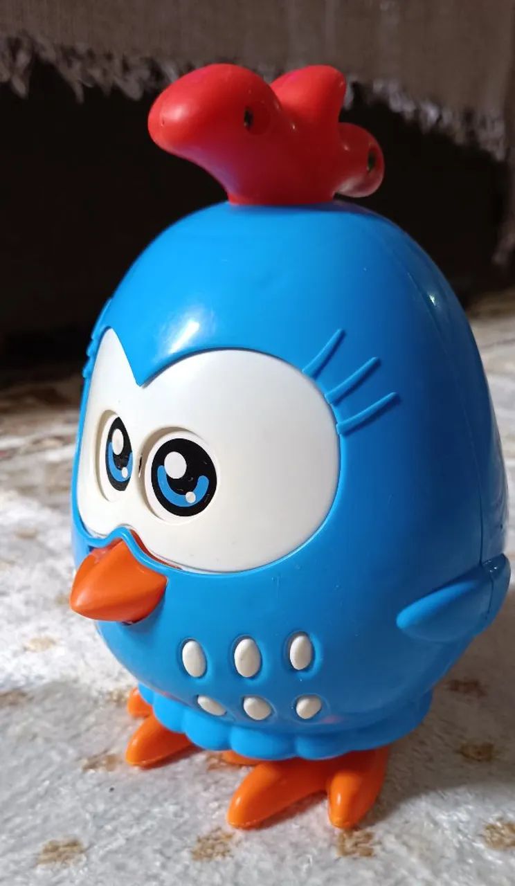 Galinha de brinquedo azul - Foto 2