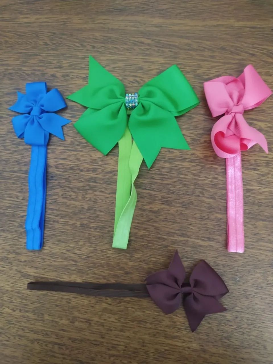 Conjunto De 4 Laços Coloridos Para Bebês