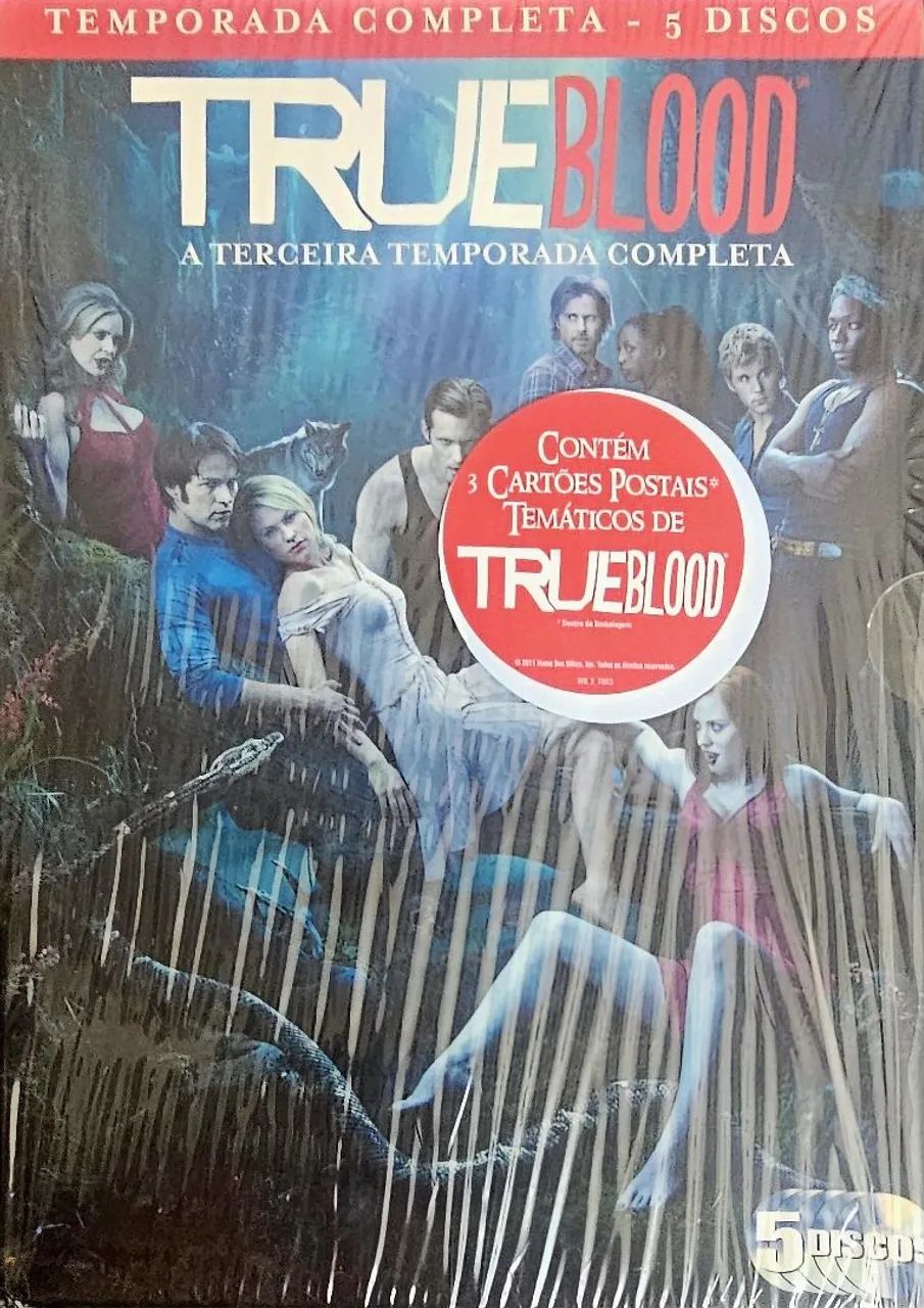 True Blood - 3ª Temporada Completa - 5 Discos - Box