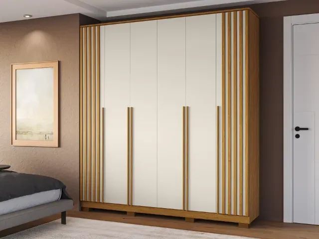 Roupeiro Jamile 6 Portas 100% MDF