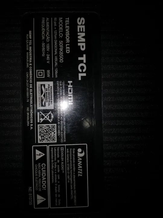 Peças para TV Semp TCl 50RK8500 - Foto 4