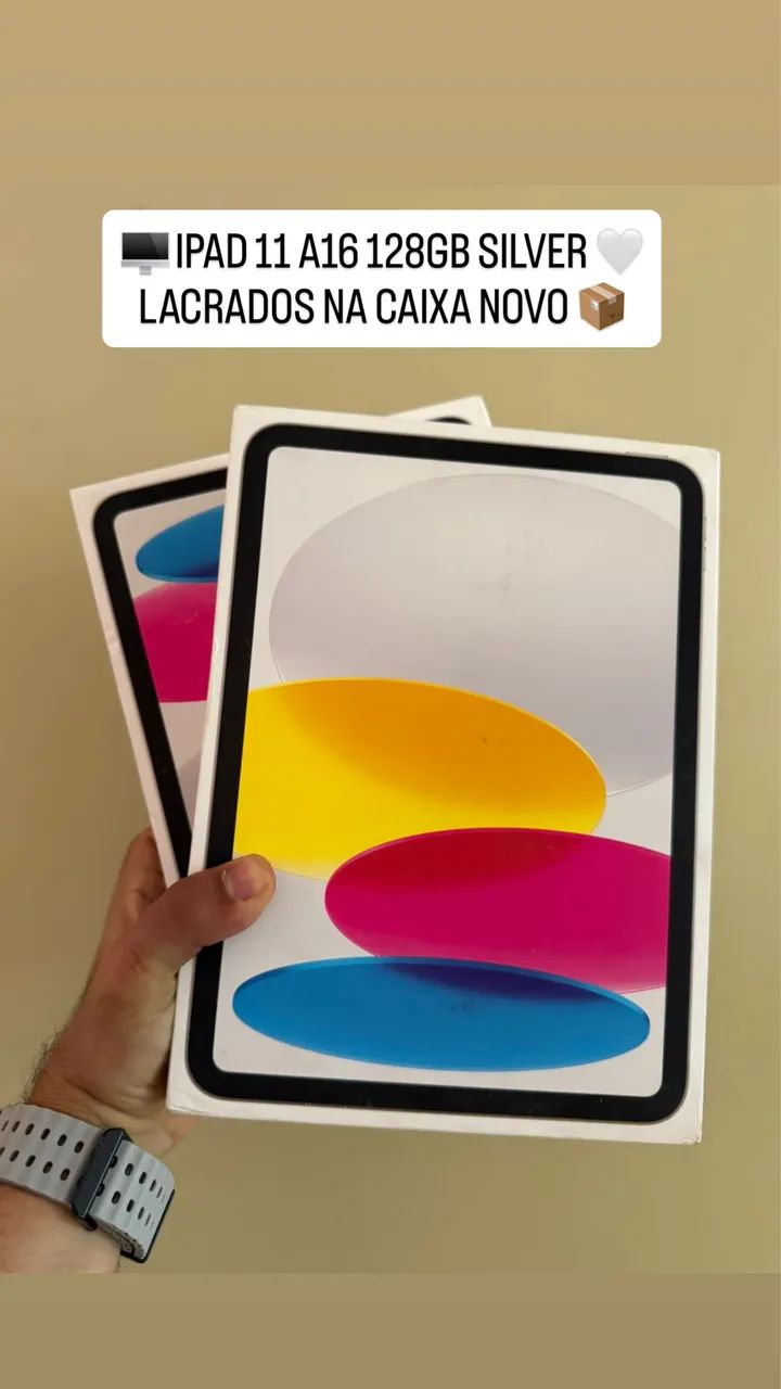 Apple iPad 11ª A16 128GB Silver Geração - Novo Lançamento 2025