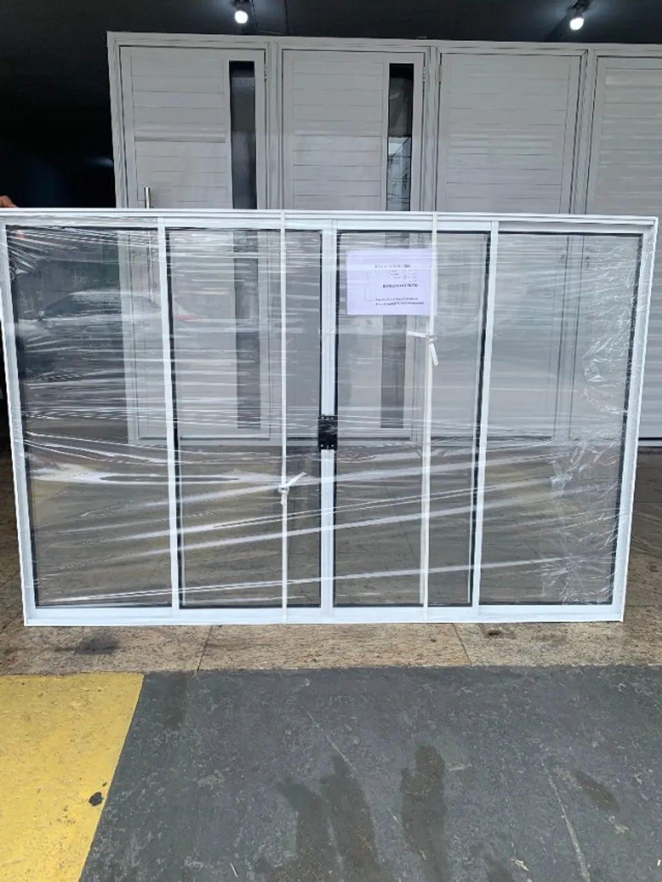 MEGA OFERTA - JANELA ALÚMINIO BRANCO 4F 1.00X1.50 