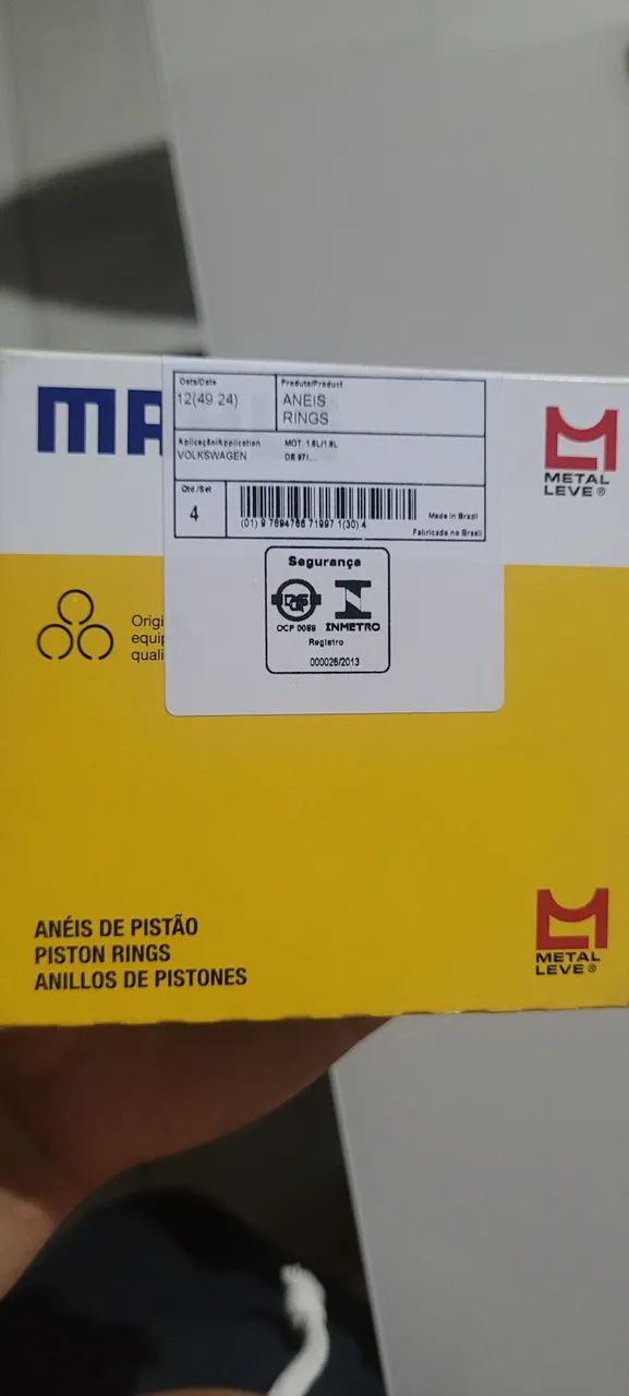 Anéis de Pistão Mahle 0.50  - Foto 2