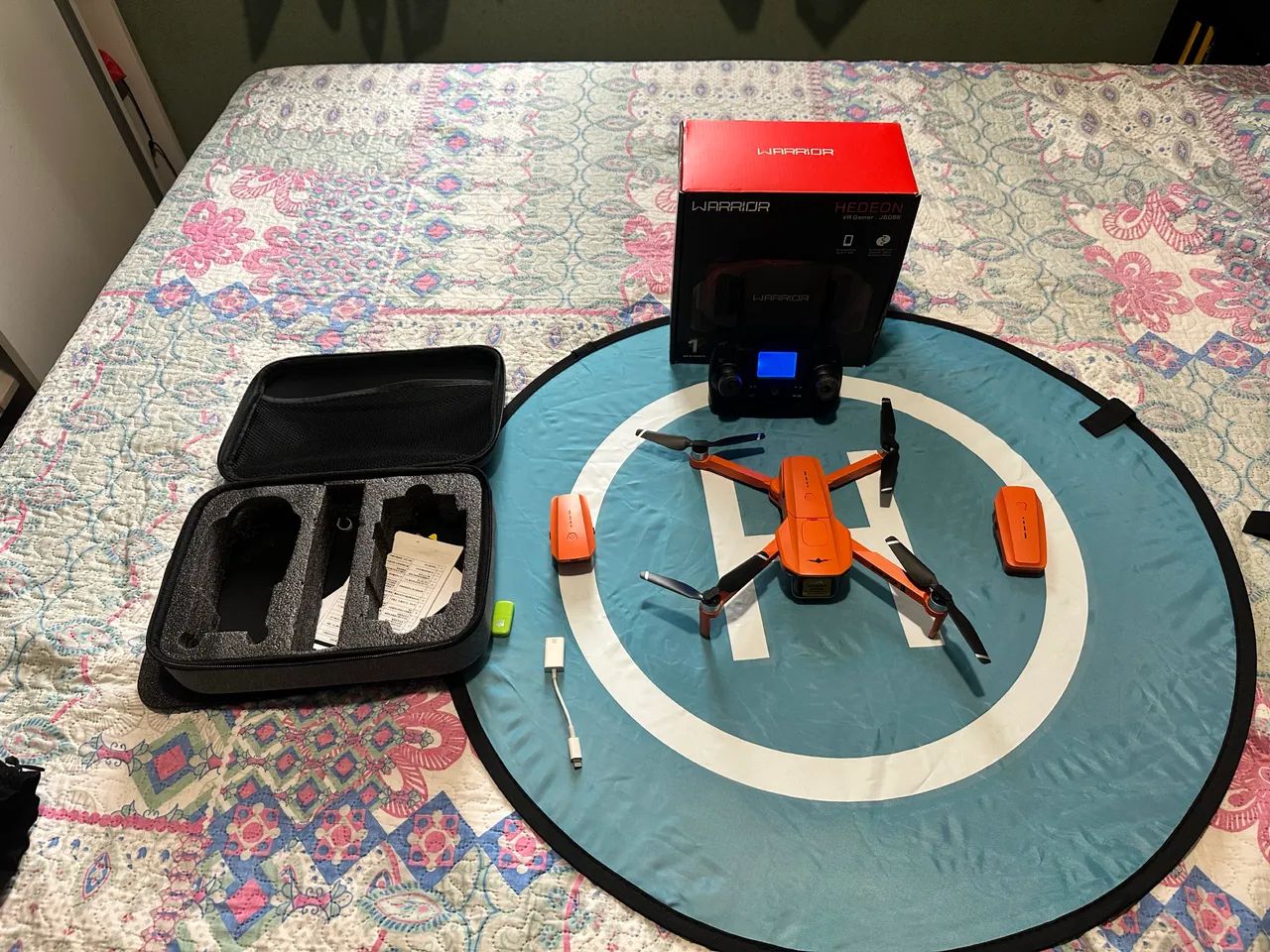 Kit Drone KF 102 com GPS com kit fpv , 3 Baterias , Maleta , Pista de Pouso  - Foto 2