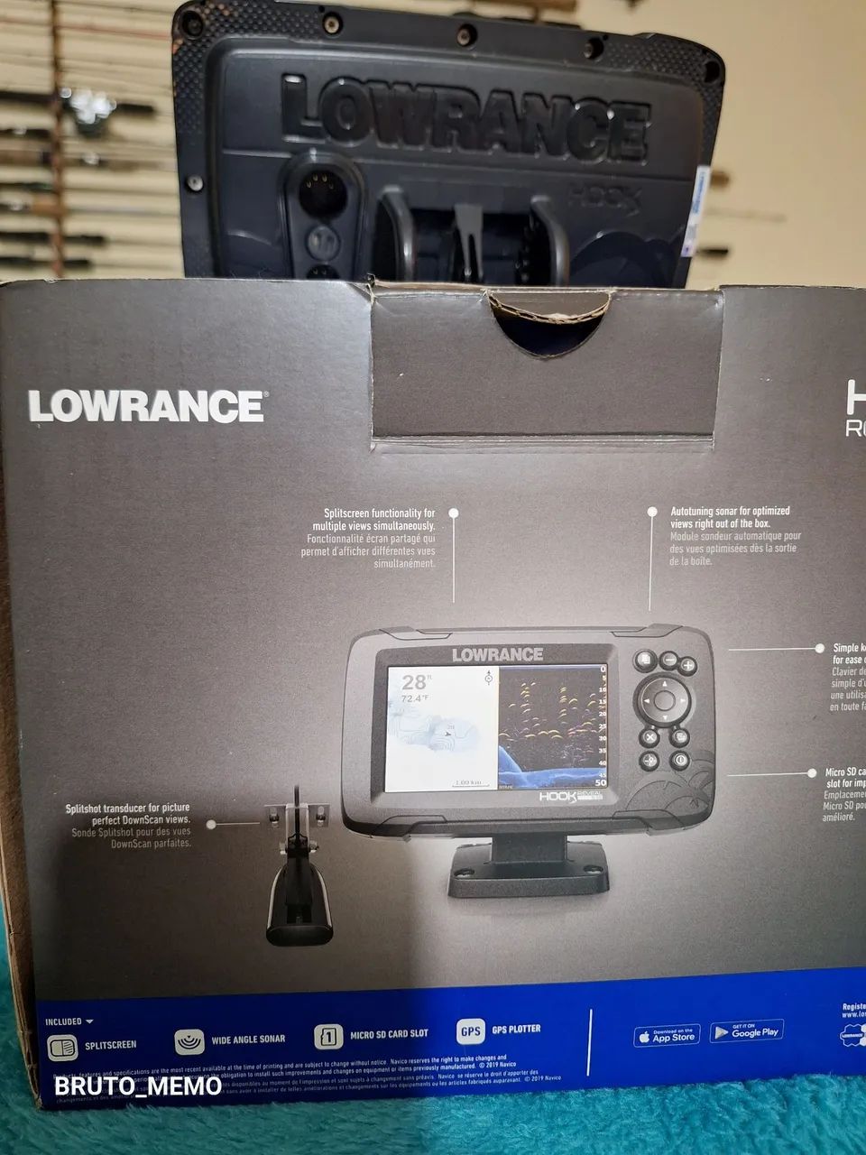 Sonda de pesca Lowrance Hook Reveal sonda slitshot. Em ótimo estado usado apenas 4x - Foto 3