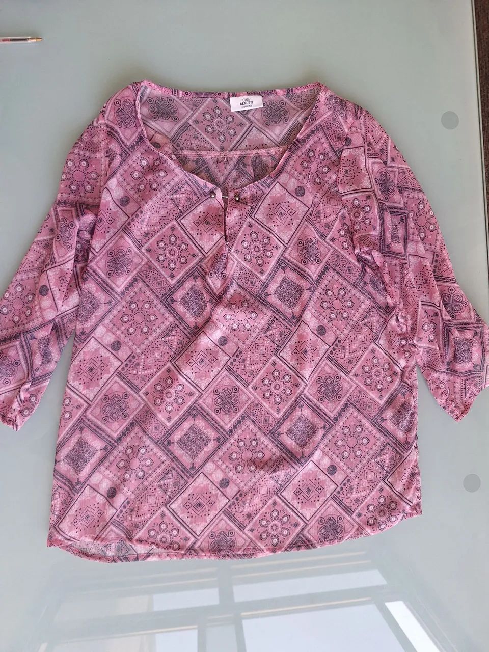 Camisa importada M (40/42) Rosa - Foto 3