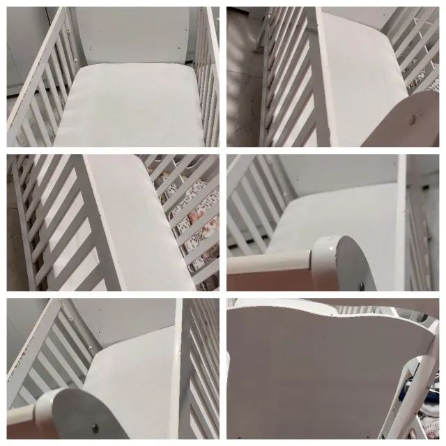 Berço + colchao (berço com marcas de uso)