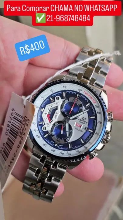 Relógio CASIO EDIFICE EF-558 100% FUNCIONAL ENTREGAMOS  - Foto 2